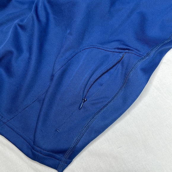 Eastern Mountain Sports 1/2 zip run base shirt forest graphic Navy Blue Medium - Picture 4 of 5